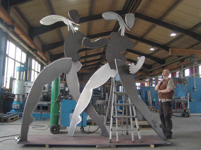 Agnes Keil, steelsculpture for elpro/switzerland